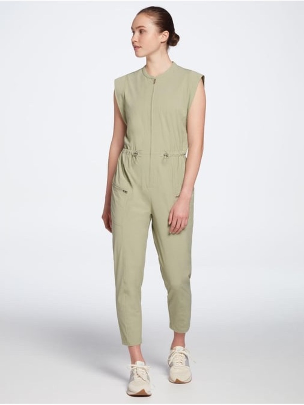 Sleeveless Calia Light Olive Jumpsuit